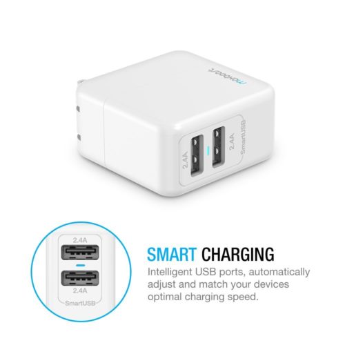 DUAL USB PORTABLE WALL CHARGER [2 PACK]