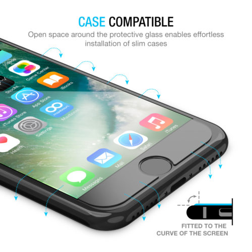 TEMPERED GLASS SCREEN PROTECTOR W/INSTALLATION FRAME – IPHONE 8 PLUS / IPHONE 7 PLUS