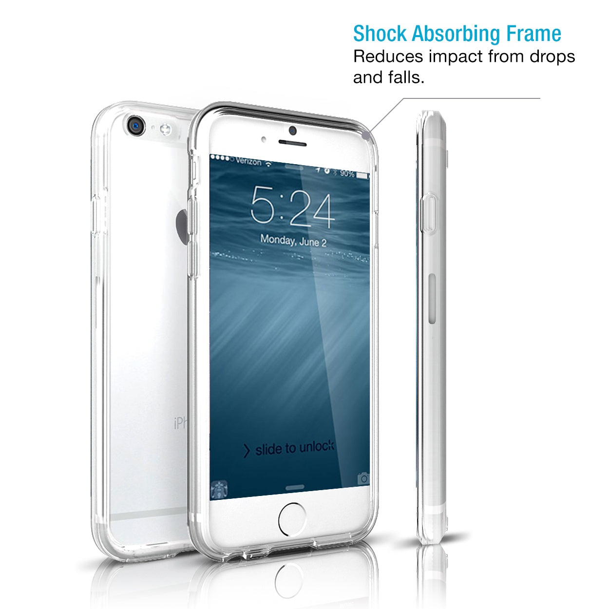 CLEAR CUSHION CASE – IPHONE 6 (ULTRA CLEAR)