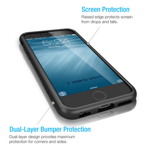 HYPERPRO CASE – IPHONE 6/6S (TRANSPARENT CLEAR BLACK)