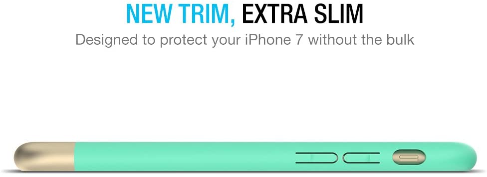 Vibrance Case - iPhone 7 (Turquoise/Champagne Gold)