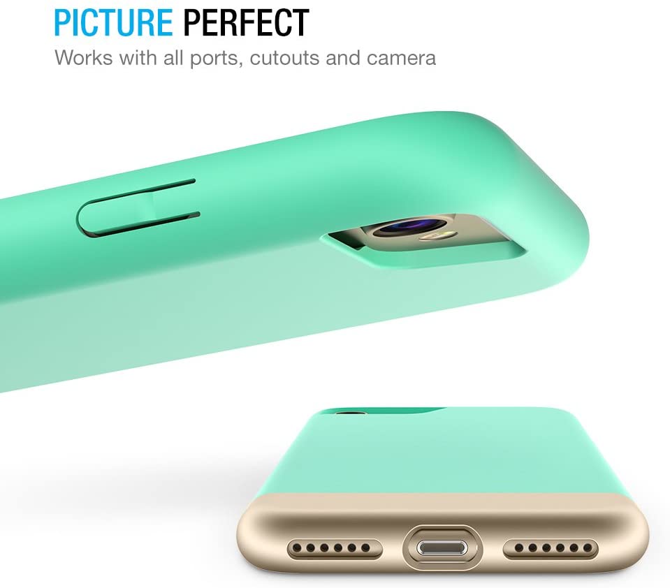 Vibrance Case - iPhone 7 (Turquoise/Champagne Gold)