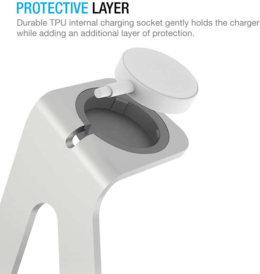 APPLE WATCH STAND – ALUMINUM (SILVER)