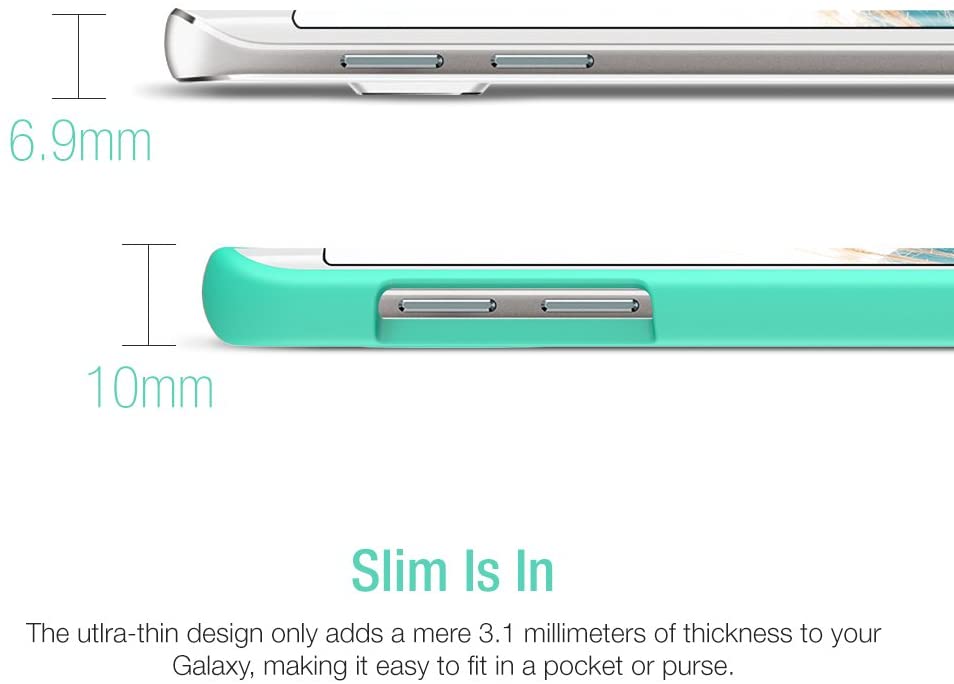 Vibrance Case - Samsung Galaxy S6 Edge Plus (Turquoise/Champagne Gold)