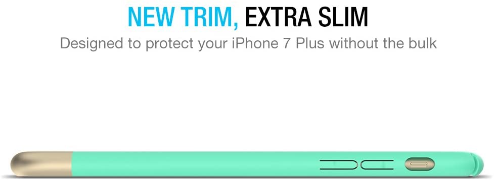Maxboost Vibrance Case - iPhone 7 Plus (Turquoise/Champagne Gold)