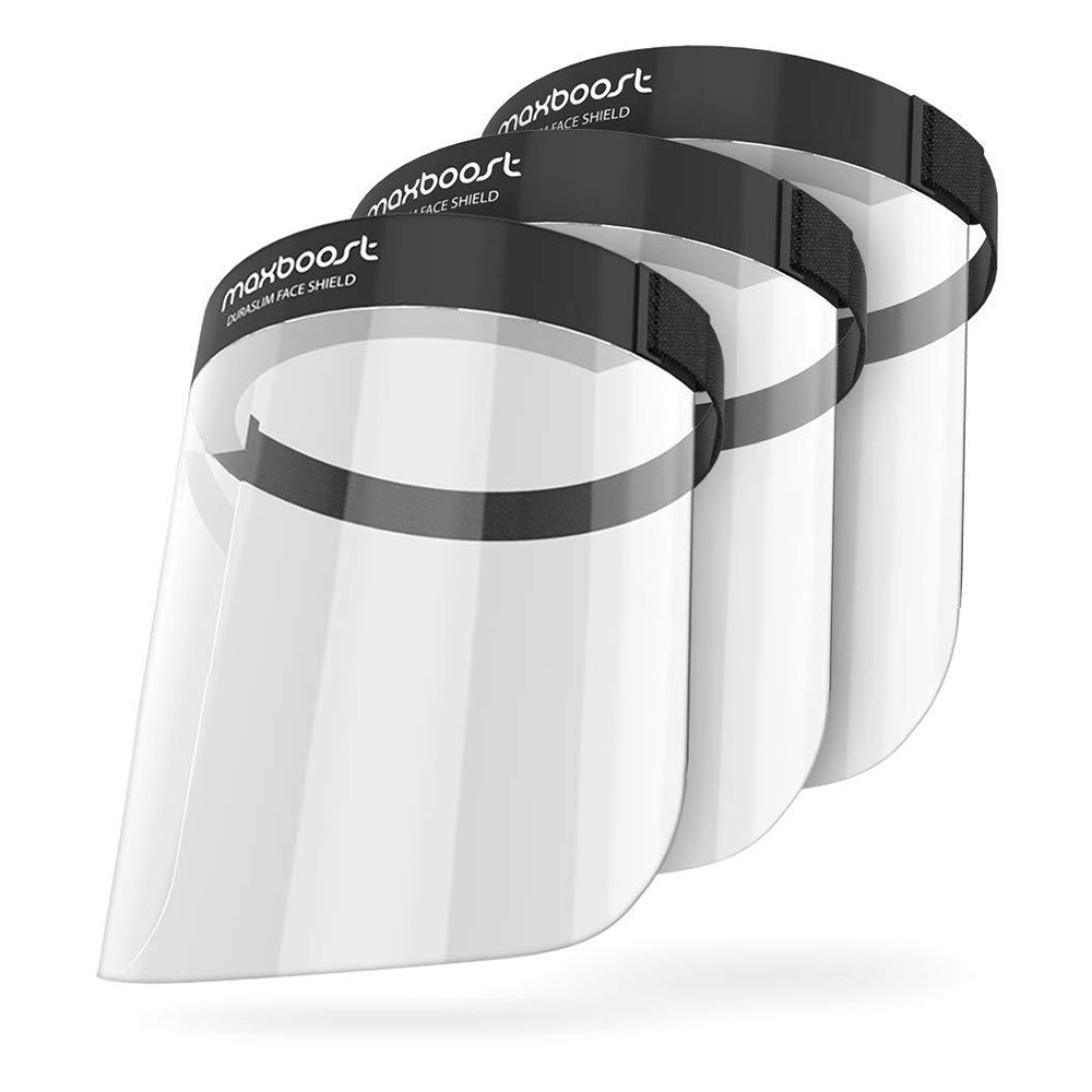 MAXBOOST PROTECTIVE FACE SHIELD – 3 PACK