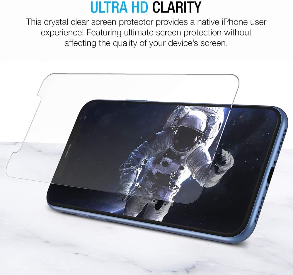 Maxboost Screen Protector Compatible with Apple iPhone 11 and iPhone XR (6.1 Inch) (3 Pack, Clear)