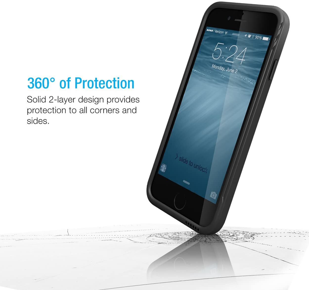 DuraSLIM Case - iPhone 6 (Rubberized Black)