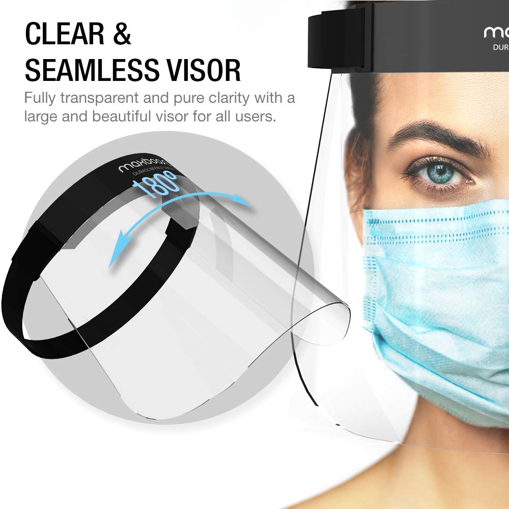 MAXBOOST PROTECTIVE FACE SHIELD – 3 PACK