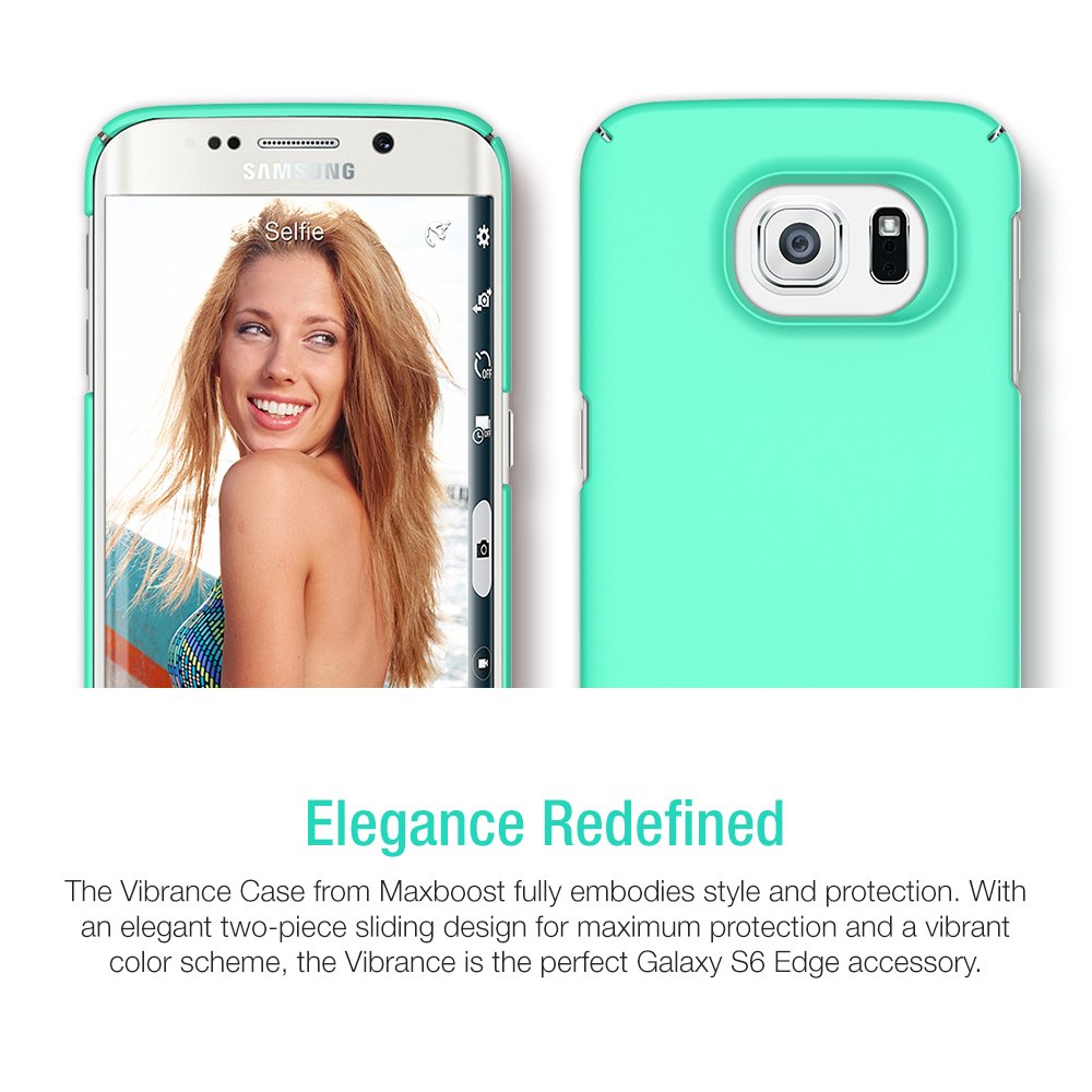 Vibrance Case - Samsung Galaxy S6 Edge (Turquoise/Champagne Gold)