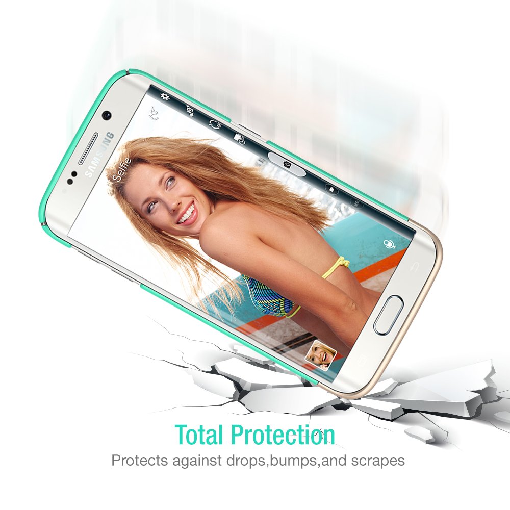 Vibrance Case - Samsung Galaxy S6 Edge (Turquoise/Champagne Gold)