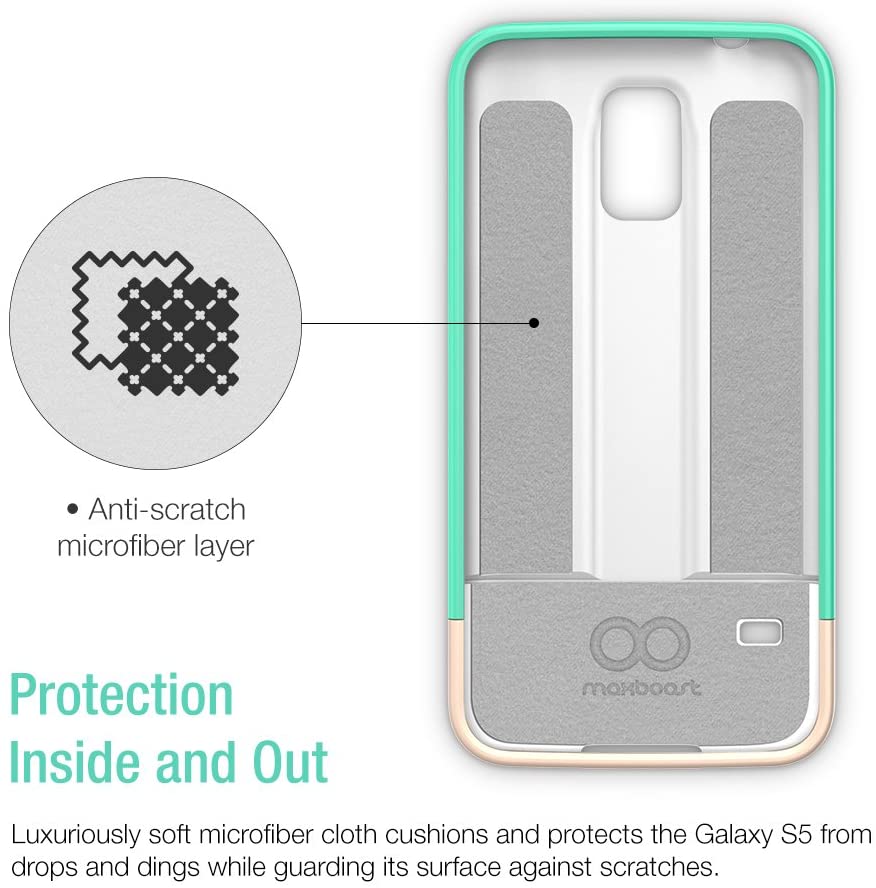 Vibrance Case - Samsung Galaxy S5 (Turquoise/Champagne Gold)