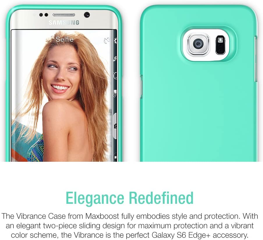 Vibrance Case - Samsung Galaxy S6 Edge Plus (Turquoise/Champagne Gold)