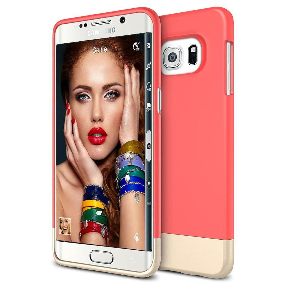 Vibrance Case - Samsung Galaxy S6 Edge Plus (Red/Champagne Gold)