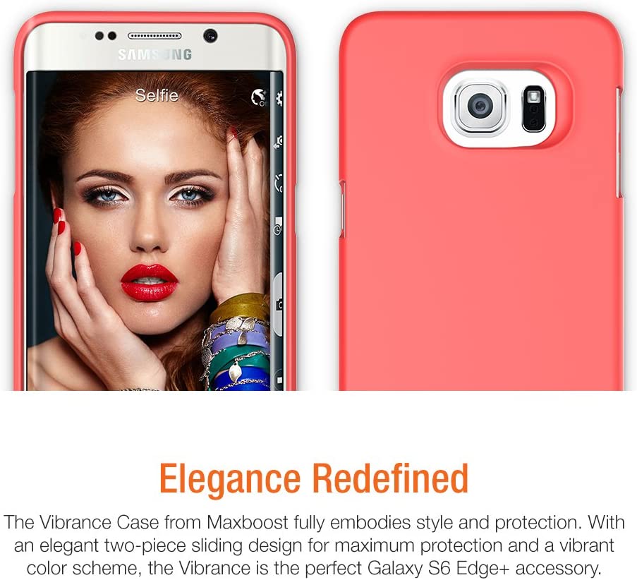 Vibrance Case - Samsung Galaxy S6 Edge Plus (Red/Champagne Gold)