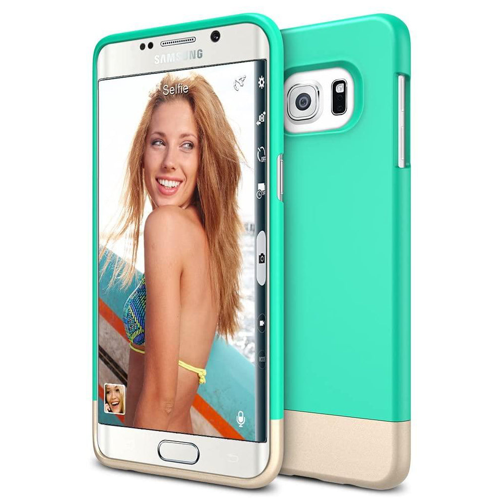 Vibrance Case Samsung Galaxy S6 Edge Plus (Turquoise/Champagne Gold)