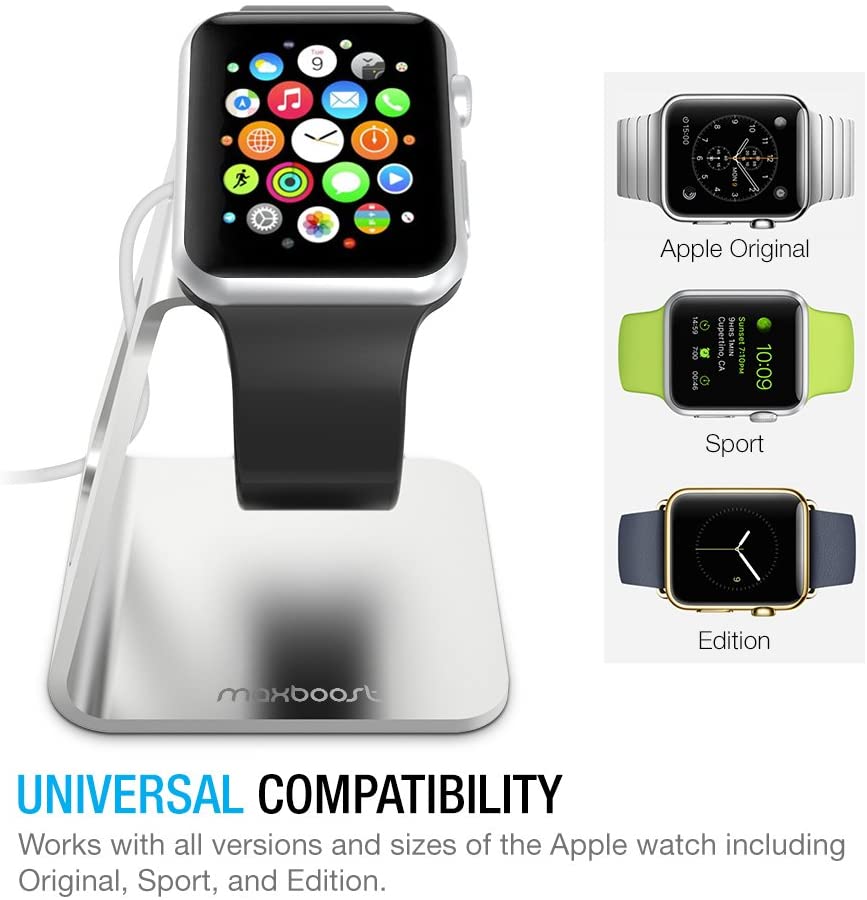 APPLE WATCH STAND – ALUMINUM (SILVER)