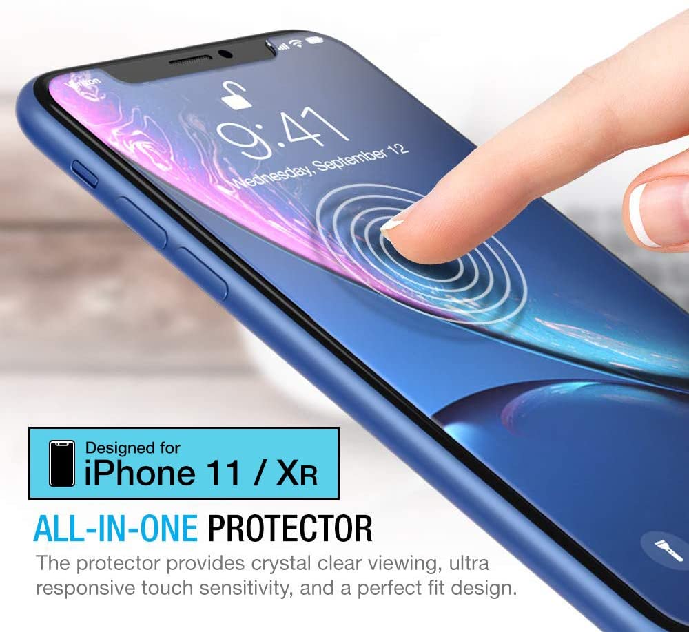 Maxboost Screen Protector Compatible with Apple iPhone 11 and iPhone XR (6.1 Inch) (3 Pack, Clear)