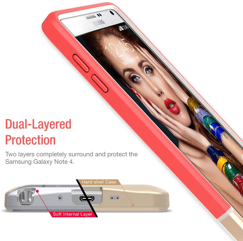 Vibrance Case - Samsung Galaxy Note 4 (Italian Rose/Champagne Gold)