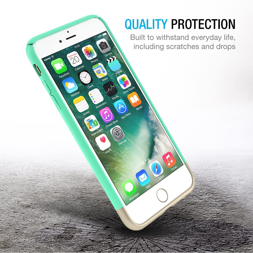 Maxboost Vibrance Case - iPhone 7 Plus (Turquoise/Champagne Gold)