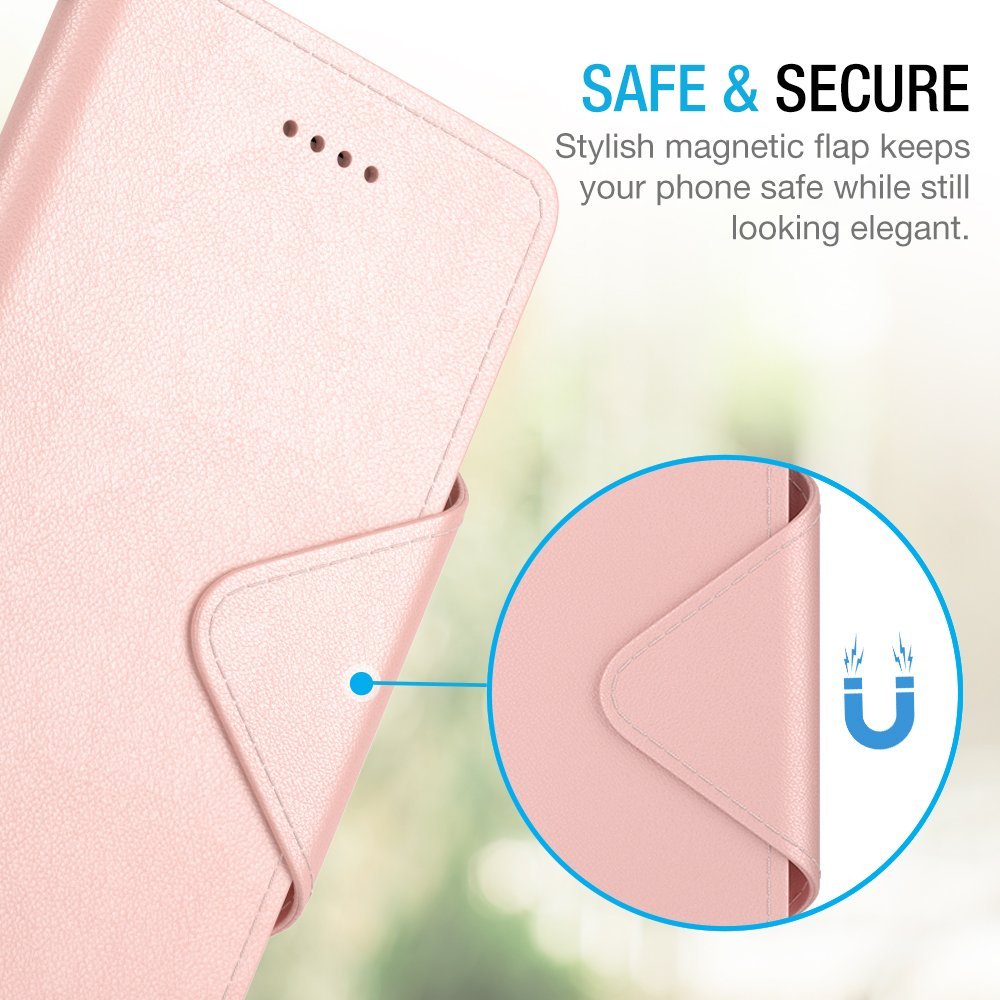 FOLIO WALLET CASE – IPHONE X – ROSE GOLD