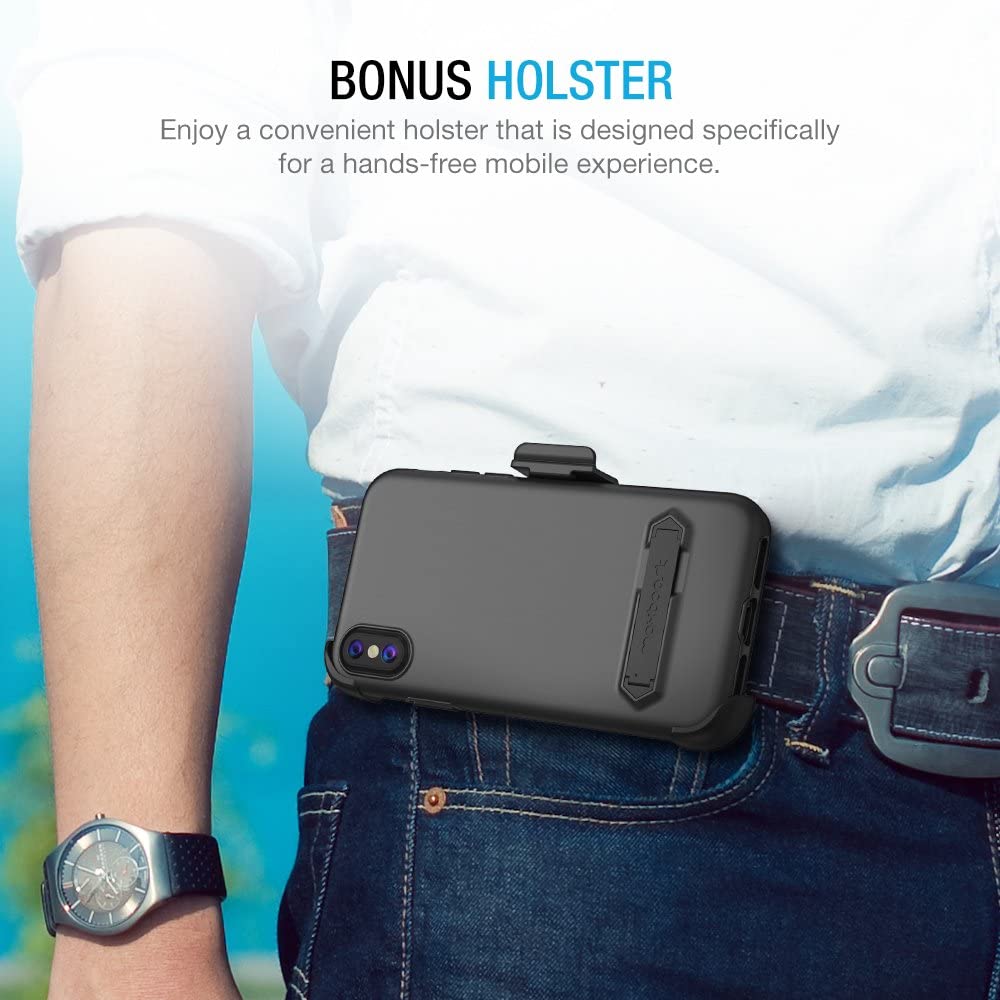 Maxboost Duraslim Case with Holster – iPhone X/XS