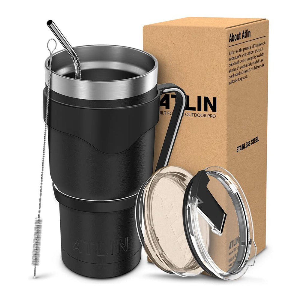 ATLIN – INSULATED TUMBLER MUG (BLACK)