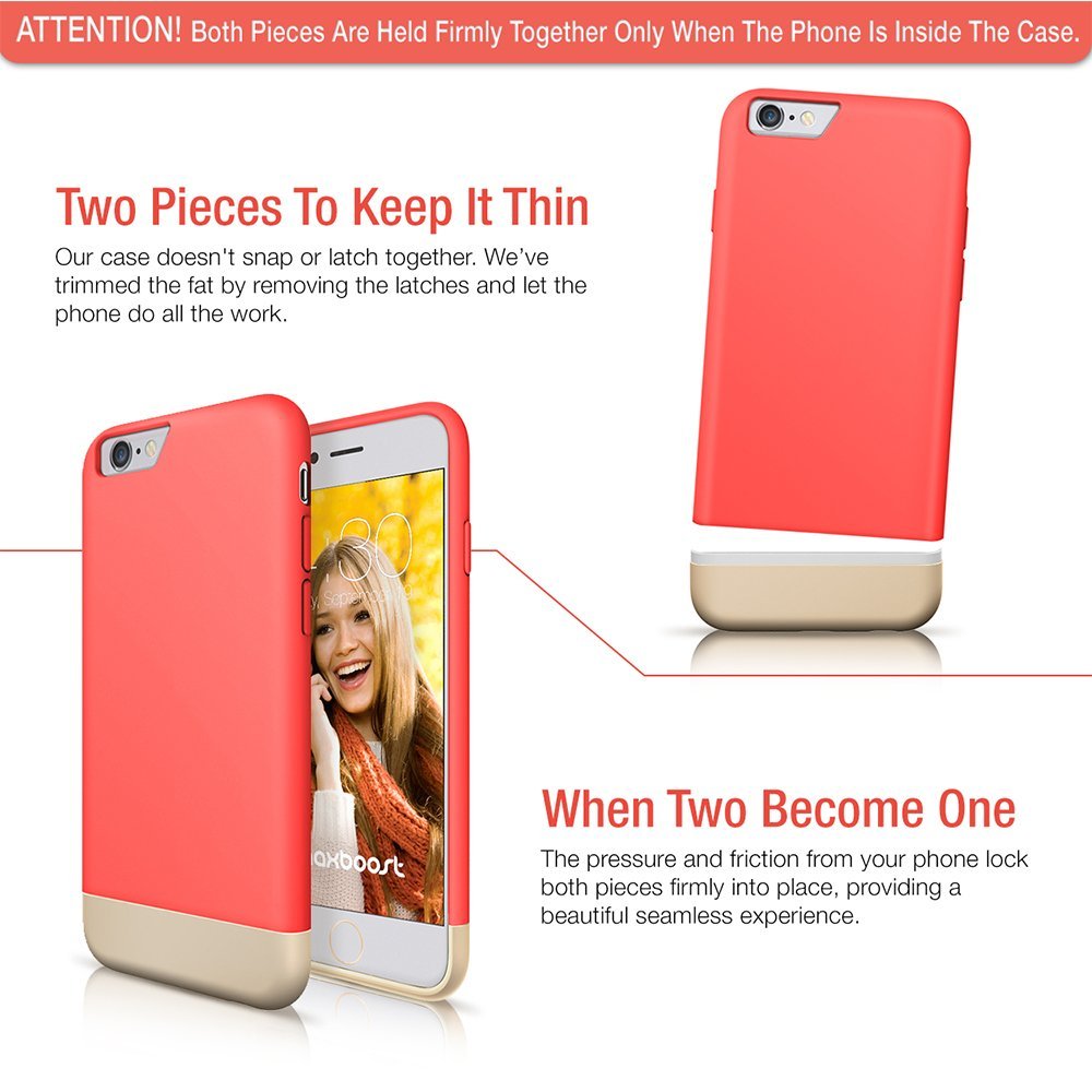 VIBRANCE CASE – IPHONE 6S (ITALIAN ROSE/CHAMPAGNE GOLD)