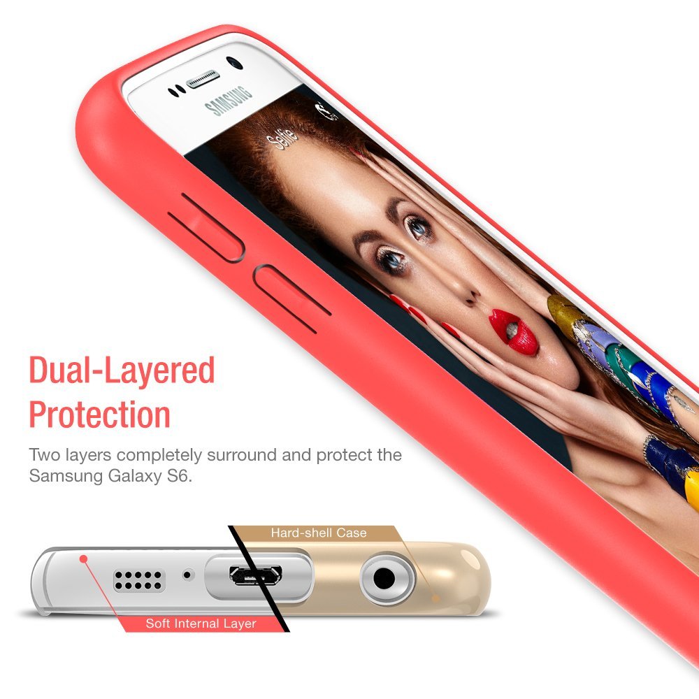 VIBRANCE CASE – SAMSUNG GALAXY S6 (ITALIAN ROSE/CHAMPAGNE GOLD)