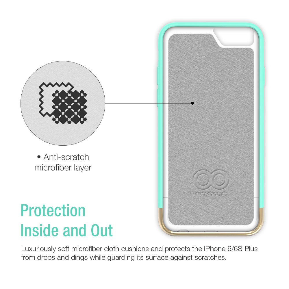 Vibrance Case - iPhone 6s Plus (Turquoise/Champagne Gold)