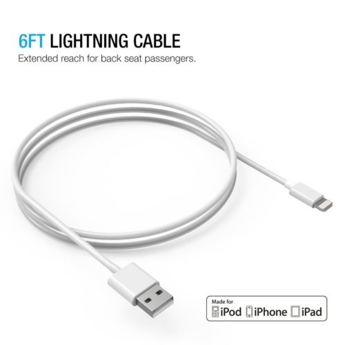 CAR CHARGER W/ MICRO-USB CABLE & LIGHTING CABLE – QUICK CHARGE 2.0