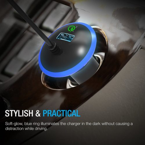 CAR CHARGER W/ MICRO USB CABLE – QUICK CHARGE 3.0