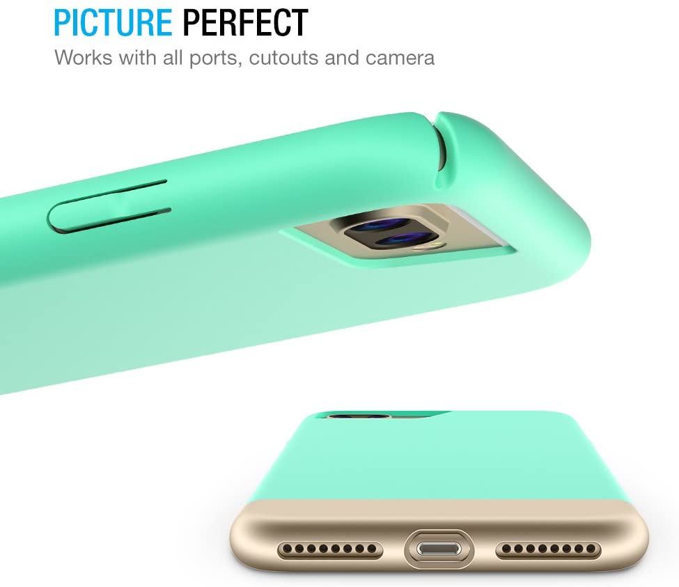 Maxboost Vibrance Case - iPhone 7 Plus (Turquoise/Champagne Gold)