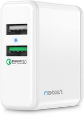 Maxboost Phone Wall Charger Quick Charge 3.0 30W Dual Port
