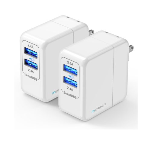 DUAL USB PORTABLE WALL CHARGER [2 PACK]