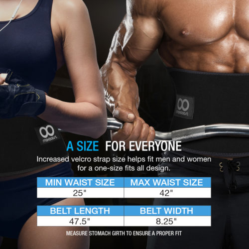 WAIST TRIMMER – PREMIUM FITNESS AB BELT [BLACK, MEDIUM]