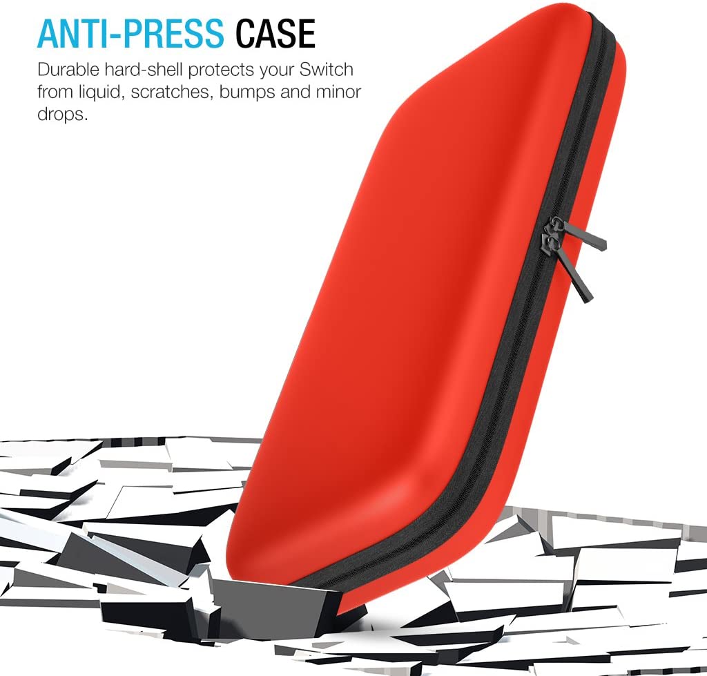 HARD-SHELL TRAVEL CASE – NINTENDO SWITCH [RED]