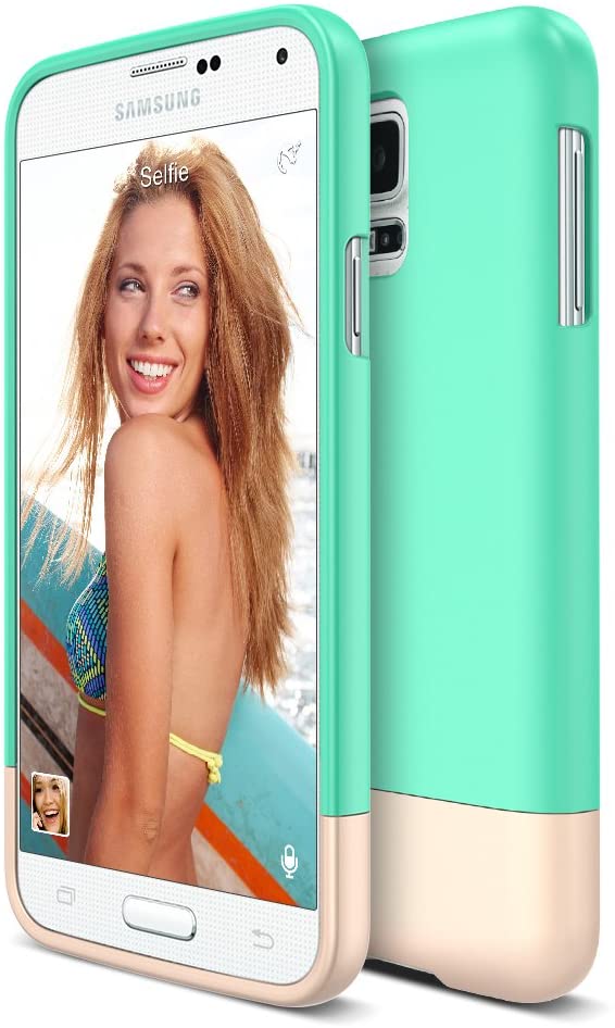 Vibrance Case - Samsung Galaxy S5 (Turquoise/Champagne Gold)