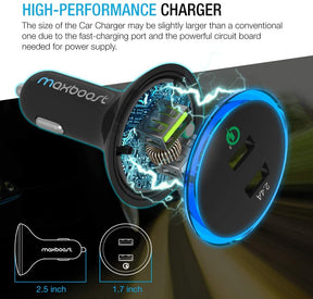 Maxboost 30W Dual USB QUICK CHARGE 2.0 CAR CHARGER