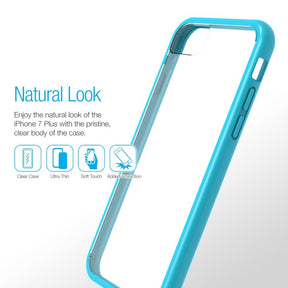 Maxboost Clear Cushion Case – iPhone 8 Plus / iPhone 7 Plus [Blue/Clear]