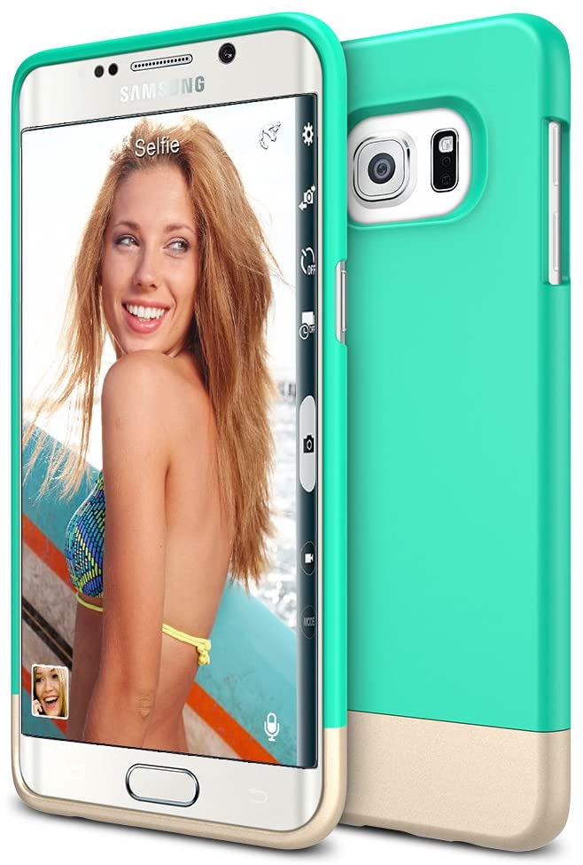 Vibrance Case - Samsung Galaxy S6 Edge Plus (Turquoise/Champagne Gold)