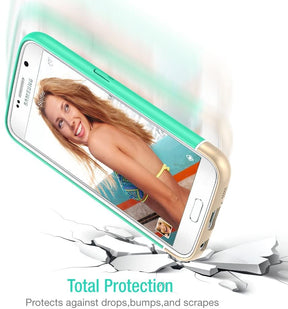 Vibrance Case - Samsung Galaxy S6 (Turquoise/Champagne Gold)