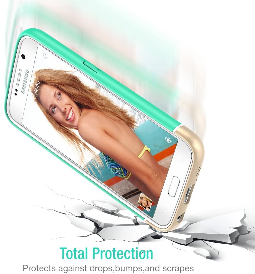 Vibrance Case - Samsung Galaxy S6 (Turquoise/Champagne Gold)