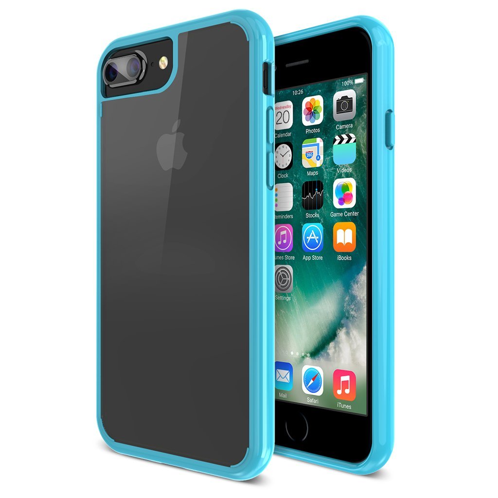 Maxboost Clear Cushion Case – iPhone 8 Plus / iPhone 7 Plus [Blue/Clear]