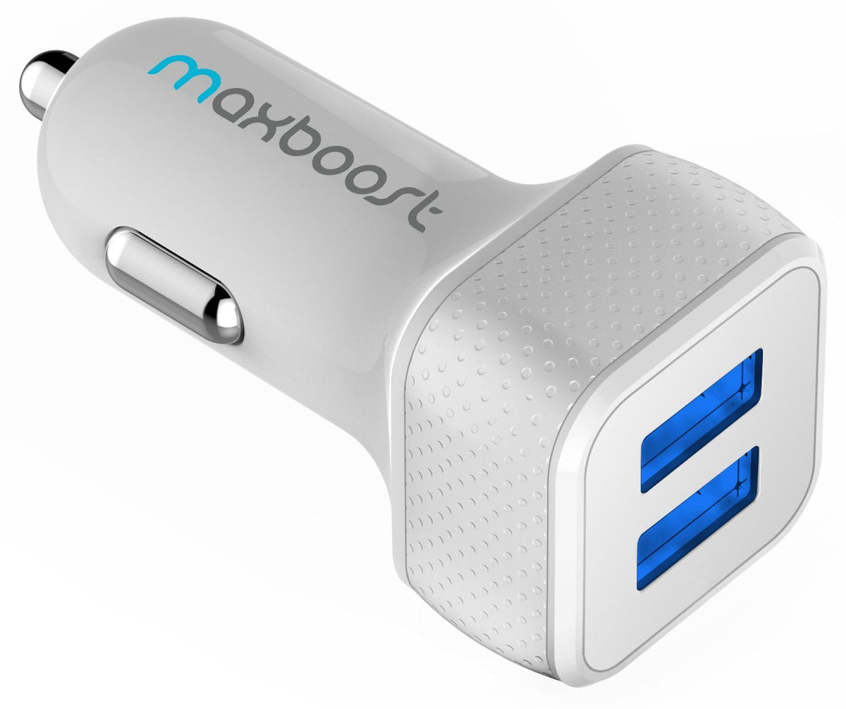 DUAL-PORT USB CHARGER - White