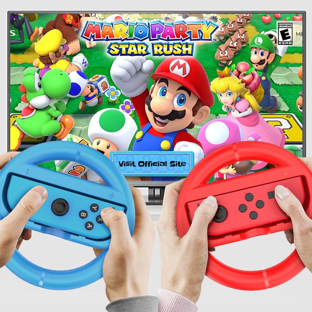 JOY-CON WHEEL FOR NINTENDO SWITCH (2 PACK) [RED & BLUE]