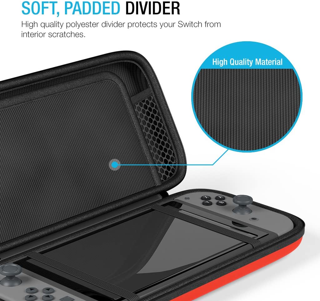 HARD-SHELL TRAVEL CASE – NINTENDO SWITCH [RED]