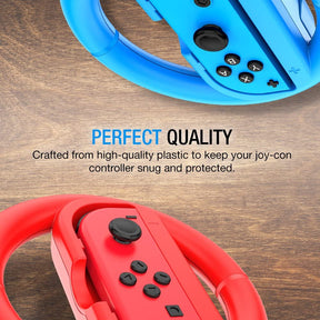 JOY-CON WHEEL FOR NINTENDO SWITCH (2 PACK) [RED & BLUE]