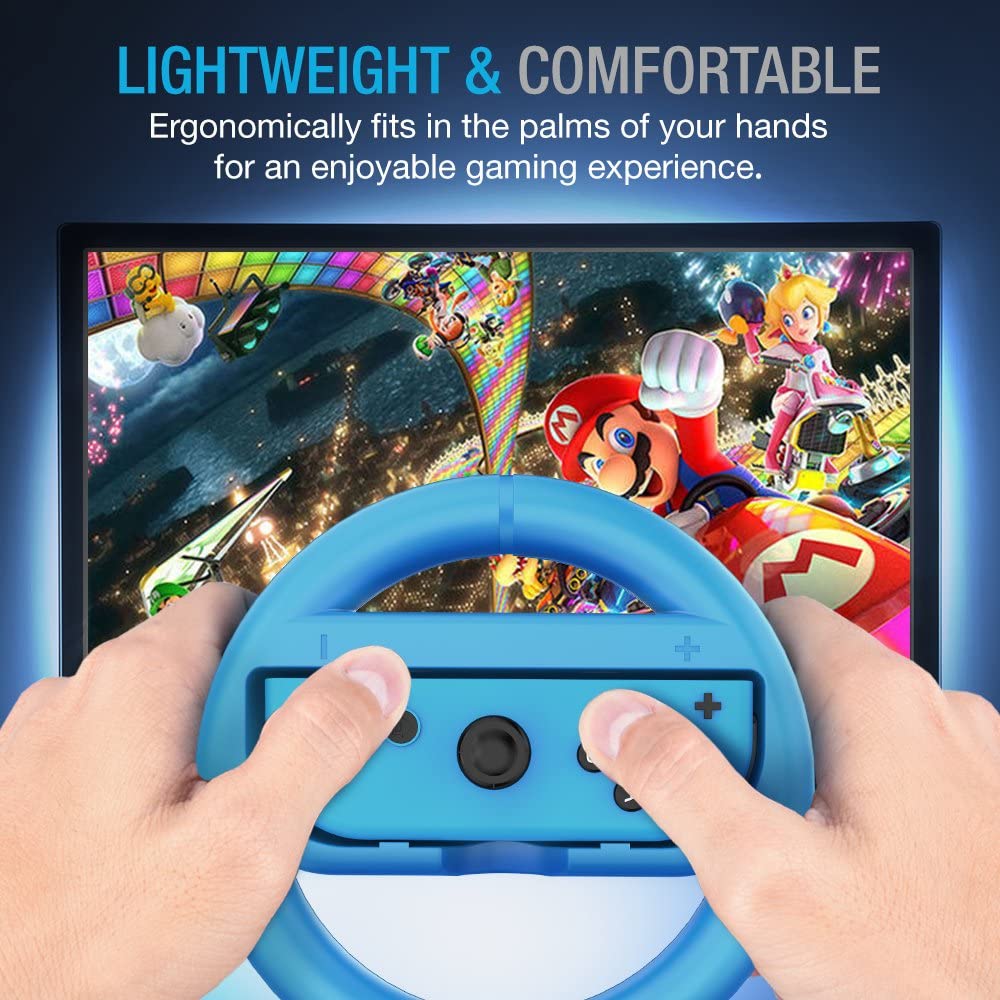 JOY-CON WHEEL FOR NINTENDO SWITCH (2 PACK) [RED & BLUE]