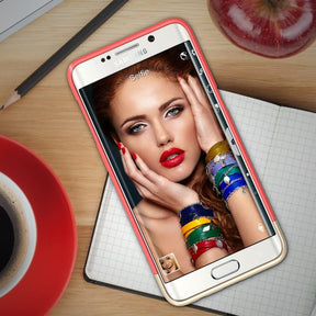 Vibrance Case - Samsung Galaxy S6 Edge Plus (Red/Champagne Gold)